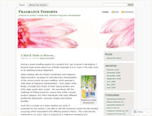 Tablet Screenshot of fragranceinsights.wordpress.com