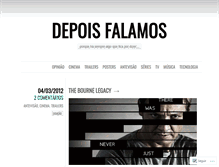 Tablet Screenshot of depoisfalamos.wordpress.com