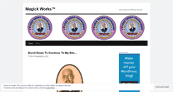 Desktop Screenshot of magickworks.wordpress.com