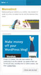 Mobile Screenshot of momstinct.wordpress.com