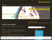 Tablet Screenshot of momstinct.wordpress.com