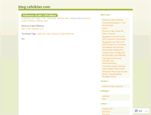 Tablet Screenshot of cafeiklan.wordpress.com