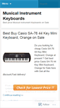 Mobile Screenshot of musicalinstrumentkeyboardssitesiv.wordpress.com