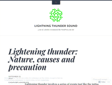 Tablet Screenshot of lightningthundersound.wordpress.com