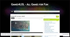 Desktop Screenshot of gamesforlol.wordpress.com