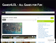 Tablet Screenshot of gamesforlol.wordpress.com