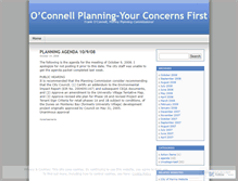 Tablet Screenshot of oconnellplanning.wordpress.com