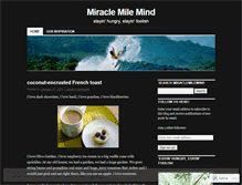 Tablet Screenshot of miraclemilemind11.wordpress.com