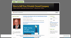 Desktop Screenshot of howtosellyourcompany.wordpress.com