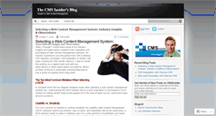 Desktop Screenshot of cmsinsider.wordpress.com
