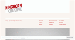 Desktop Screenshot of kinghorncreative.wordpress.com