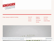 Tablet Screenshot of kinghorncreative.wordpress.com