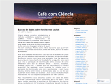 Tablet Screenshot of cafecomciencia.wordpress.com