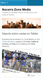 Mobile Screenshot of navarrazonamedia.wordpress.com