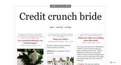Desktop Screenshot of creditcrunchbride.wordpress.com