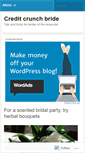 Mobile Screenshot of creditcrunchbride.wordpress.com