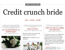 Tablet Screenshot of creditcrunchbride.wordpress.com