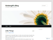 Tablet Screenshot of goldengift.wordpress.com