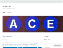 Tablet Screenshot of intherail.wordpress.com