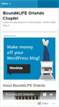 Mobile Screenshot of bound4lifeorlando.wordpress.com