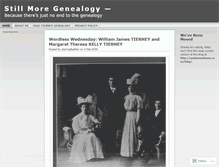 Tablet Screenshot of moregenealogy.wordpress.com