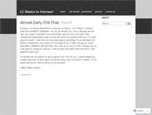 Tablet Screenshot of 12weeks2hotness.wordpress.com