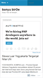 Mobile Screenshot of banyubiroe.wordpress.com