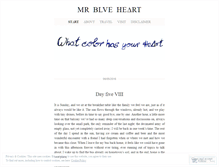 Tablet Screenshot of mrblueheart.wordpress.com