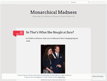 Tablet Screenshot of monarchicalmadness.wordpress.com