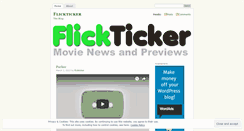 Desktop Screenshot of flickticker.wordpress.com