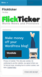 Mobile Screenshot of flickticker.wordpress.com