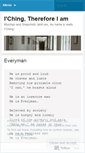 Mobile Screenshot of ichingthereforeiam.wordpress.com