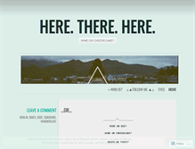 Tablet Screenshot of heretherehere.wordpress.com
