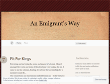 Tablet Screenshot of emigrantway.wordpress.com