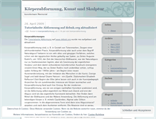 Tablet Screenshot of koerperabformung.wordpress.com