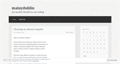 Desktop Screenshot of malaydublin.wordpress.com