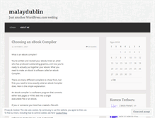 Tablet Screenshot of malaydublin.wordpress.com