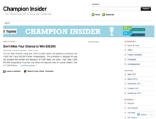 Tablet Screenshot of championinsider.wordpress.com