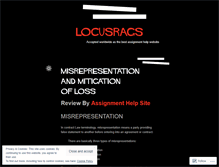 Tablet Screenshot of locusrags.wordpress.com