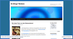 Desktop Screenshot of drdings.wordpress.com