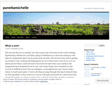 Tablet Screenshot of panettamichelle.wordpress.com