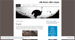 Desktop Screenshot of ohhowsheruns.wordpress.com