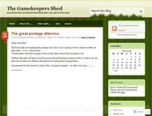 Tablet Screenshot of gamekeepersshed.wordpress.com