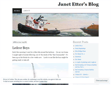 Tablet Screenshot of janetetter.wordpress.com