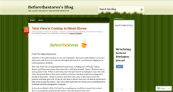 Desktop Screenshot of beforethestores.wordpress.com