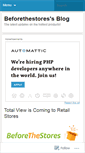 Mobile Screenshot of beforethestores.wordpress.com