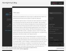 Tablet Screenshot of neonlightning.wordpress.com