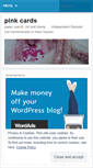 Mobile Screenshot of pinkcards.wordpress.com