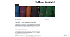 Desktop Screenshot of culturalcapitalist.wordpress.com