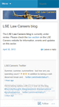 Mobile Screenshot of lselawcareers.wordpress.com